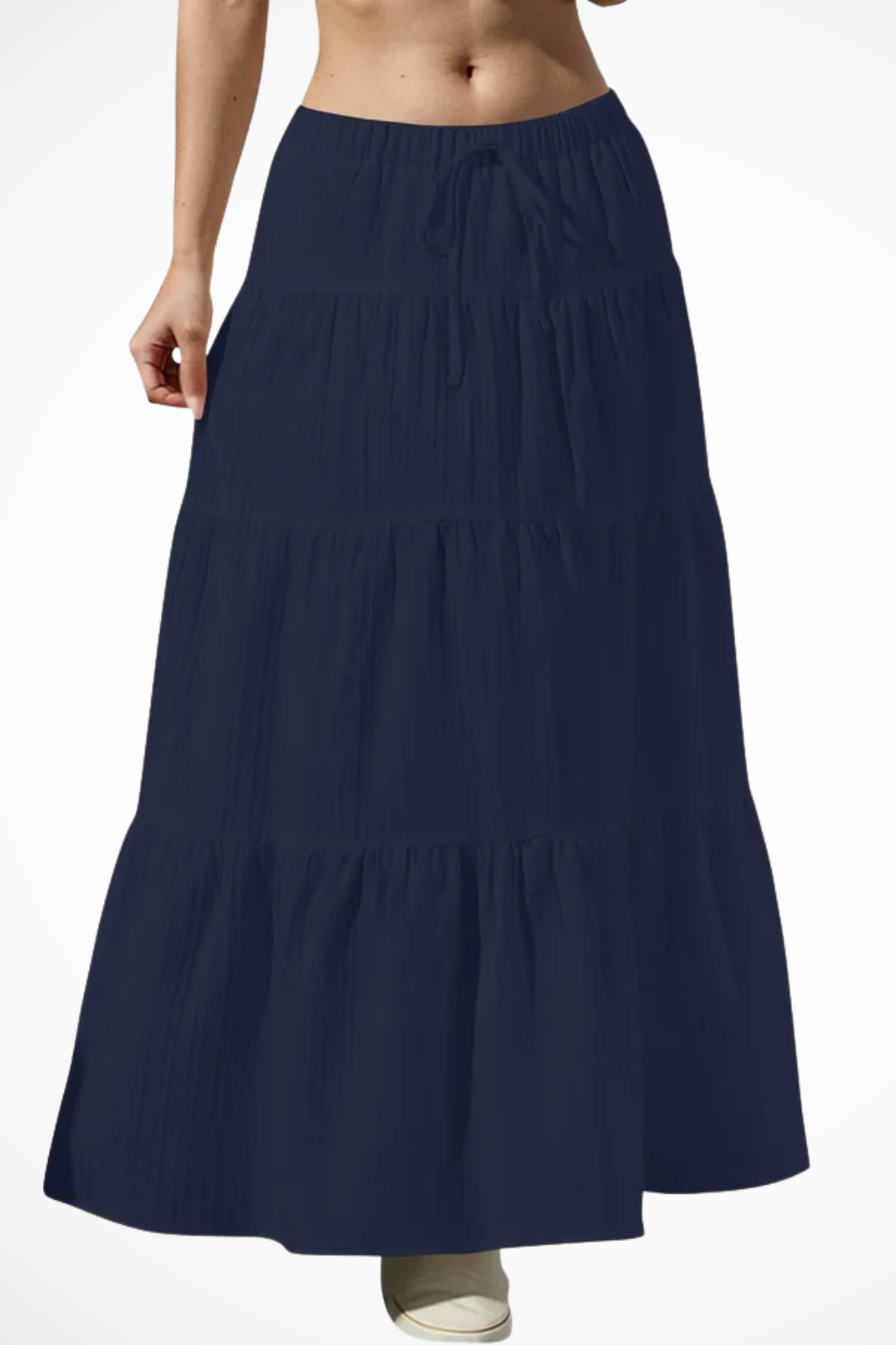 Bonnie – Falda Maxi Boho en Capas con Cintura Elástica