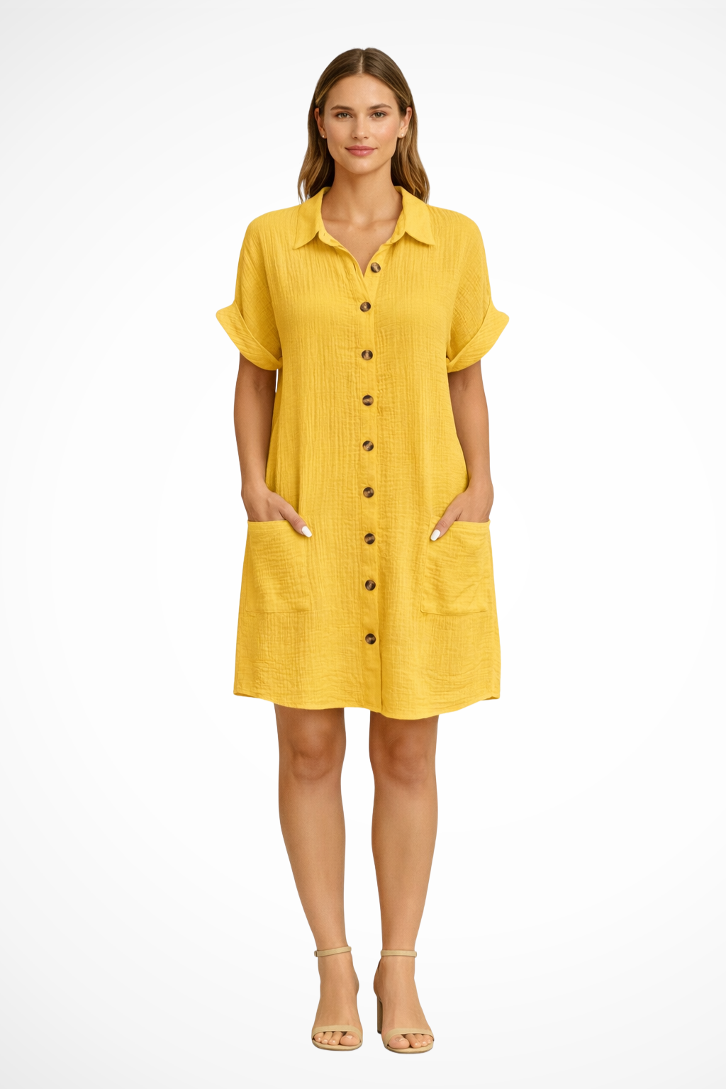 Maren – Vestido Playero de Verano con Botones