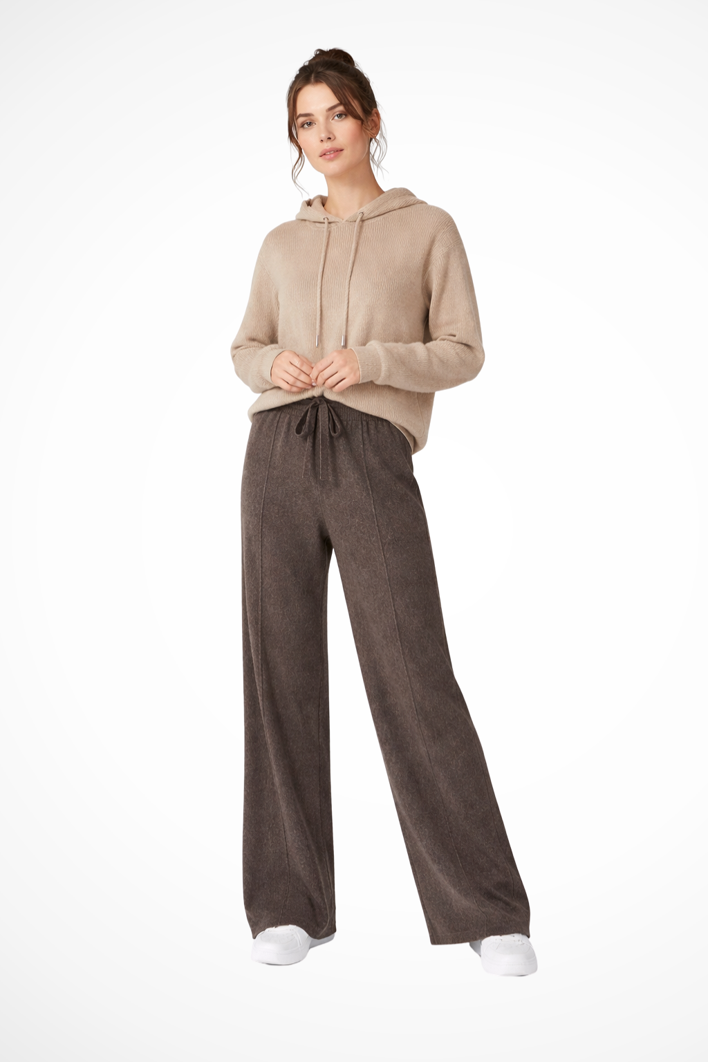 Meredith – Pantalones de Punto de Pierna Ancha