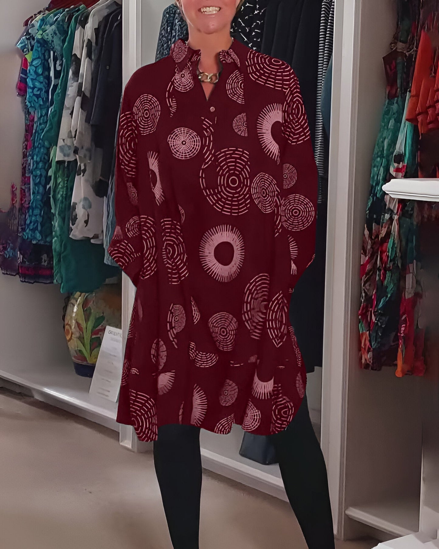 Modelo con vestido elegante Sofia | Horizoncor México