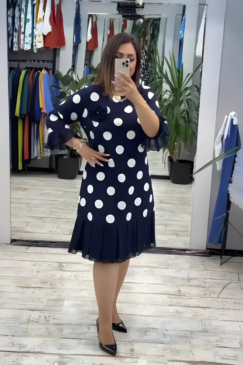 Vestido Midi Elegante Pia – vista lateral | Horizoncor