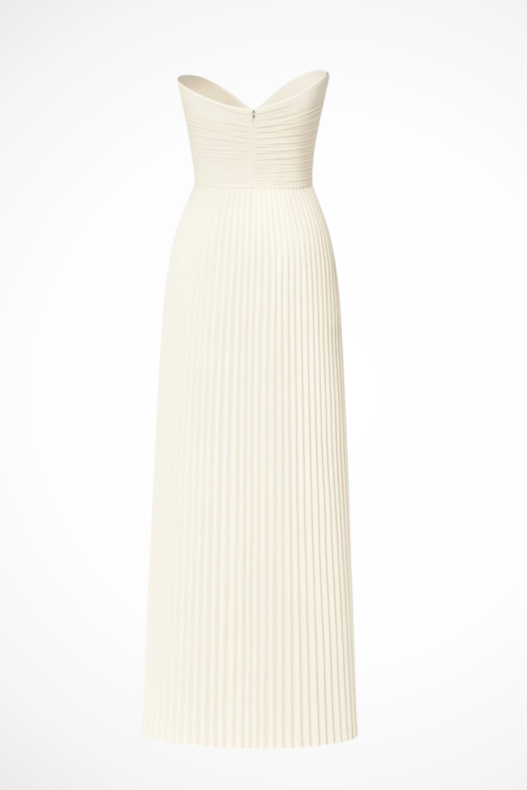 Vivienne – Vestido Maxi Plisado sin Tirantes para Boda