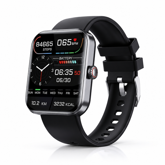 Non-Invasive Glucose Tracking & 5-Day Battery Smartwatch