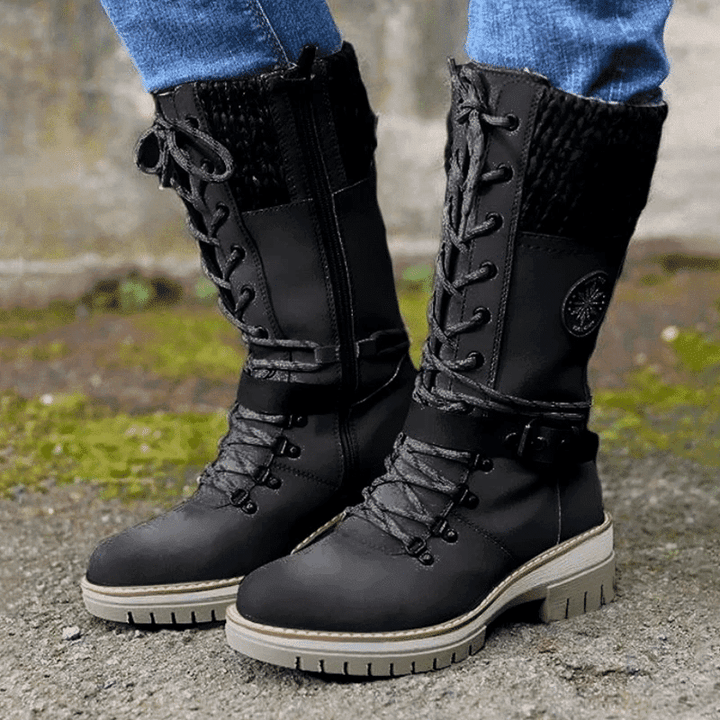 Detalle botas mujer FrostLuxe – vista frontal | Horizoncor