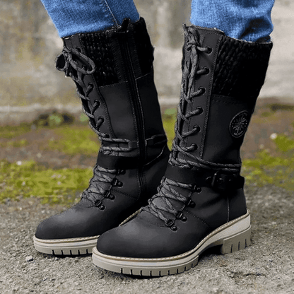 Detalle botas mujer FrostLuxe – vista frontal | Horizoncor