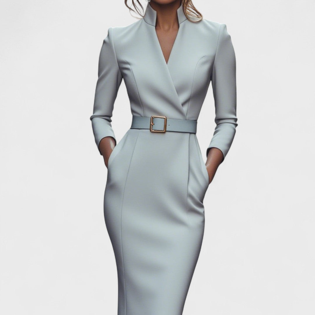 Vestido Corto Elegante Mandarin – imagen 7 | Horizoncor