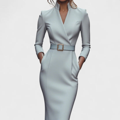 Vestido Corto Elegante Mandarin – imagen 7 | Horizoncor