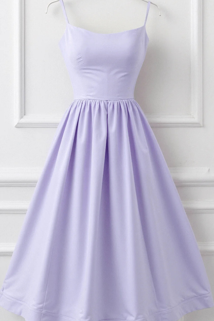 Aurevia – Vestido Midi Línea A Estilo Ascot para Boda