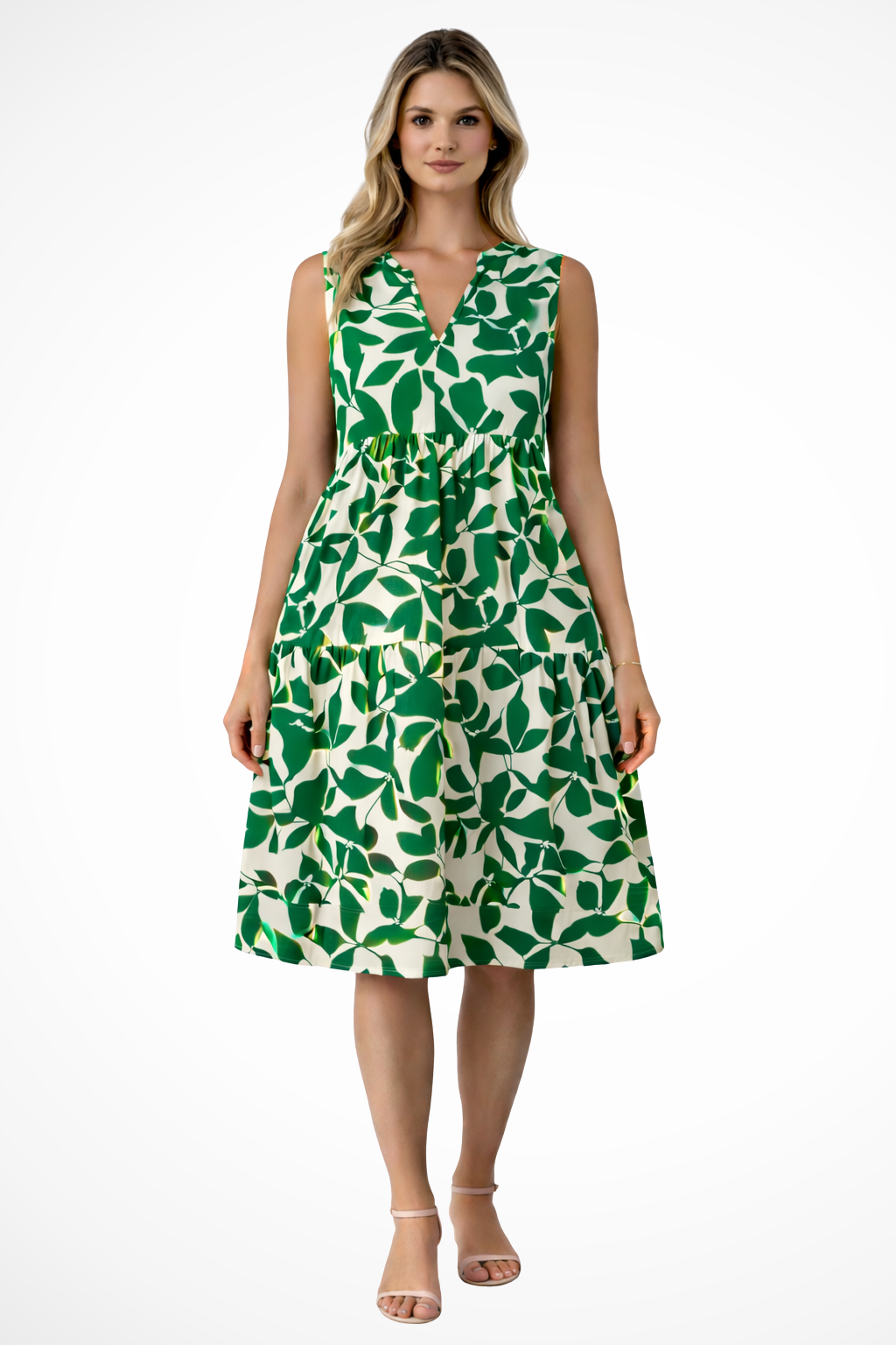 Amelia – Vestido Midi Boho con Estampado de Paisley