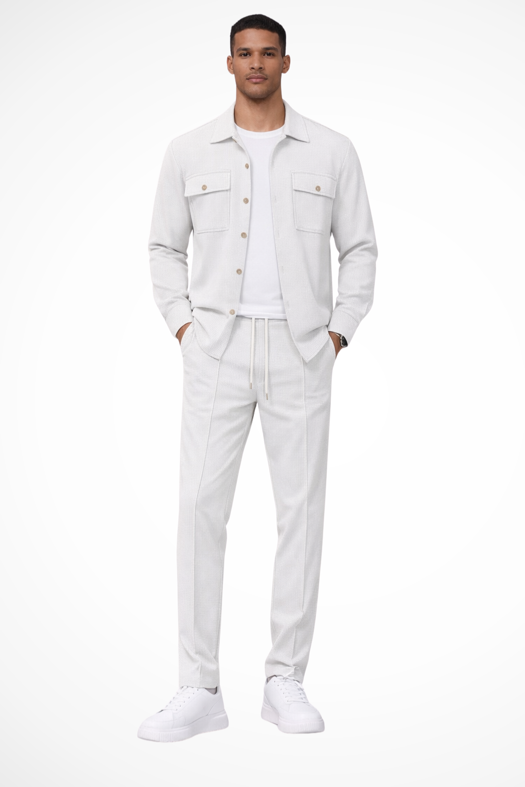 Tanner – Conjunto de Overshirt y Pantalón Recto para Hombre