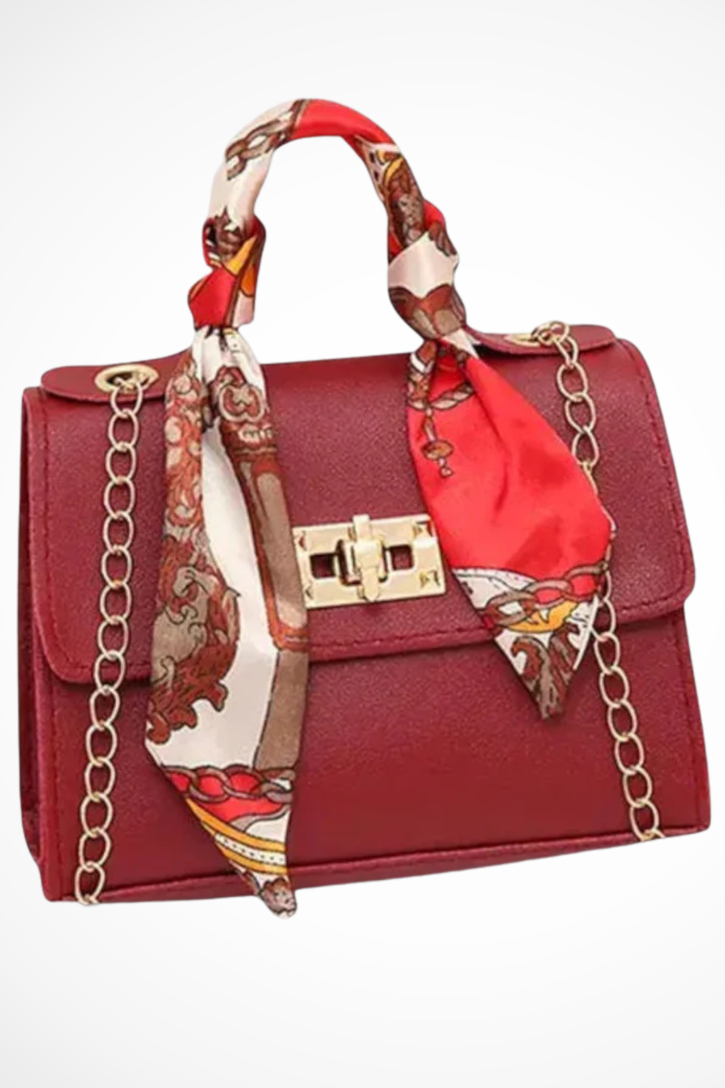 Velmira – Bolso Estructurado con Asa de Cadena