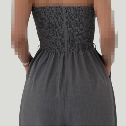 Detalle conjunto elegante para dama Julia – vista frontal | Horizoncor