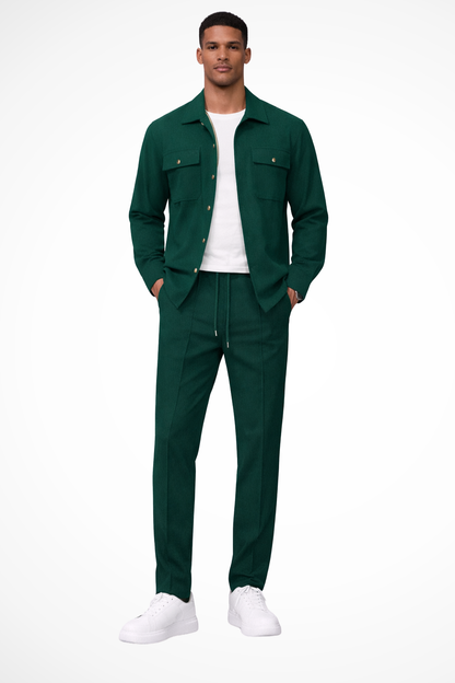 Tanner – Conjunto de Overshirt y Pantalón Recto para Hombre