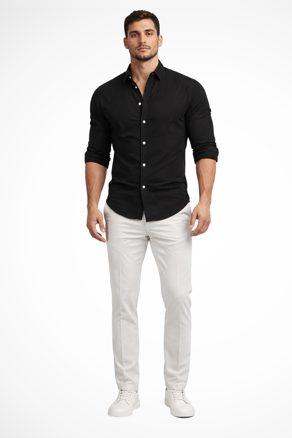 Callum – Camisa de Verano de Manga Larga Holgada para Hombre