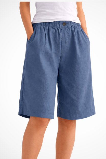 Solenne – Shorts Casuales con Cintura Elástica