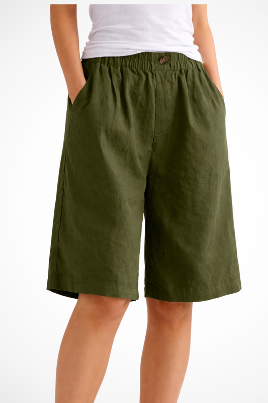 Solenne – Shorts Casuales con Cintura Elástica