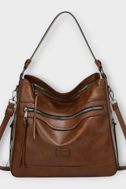 Ardelle – Bolso de Hombro Slouchy con Cremalleras Decorativas