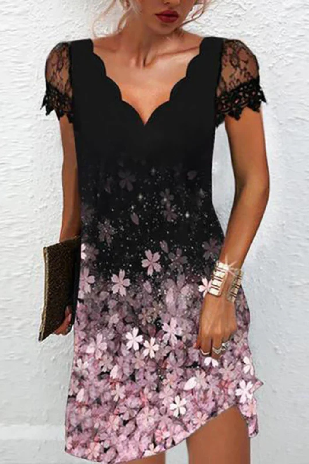 Harriet – Vestido Midi para Boda con Mangas de Encaje