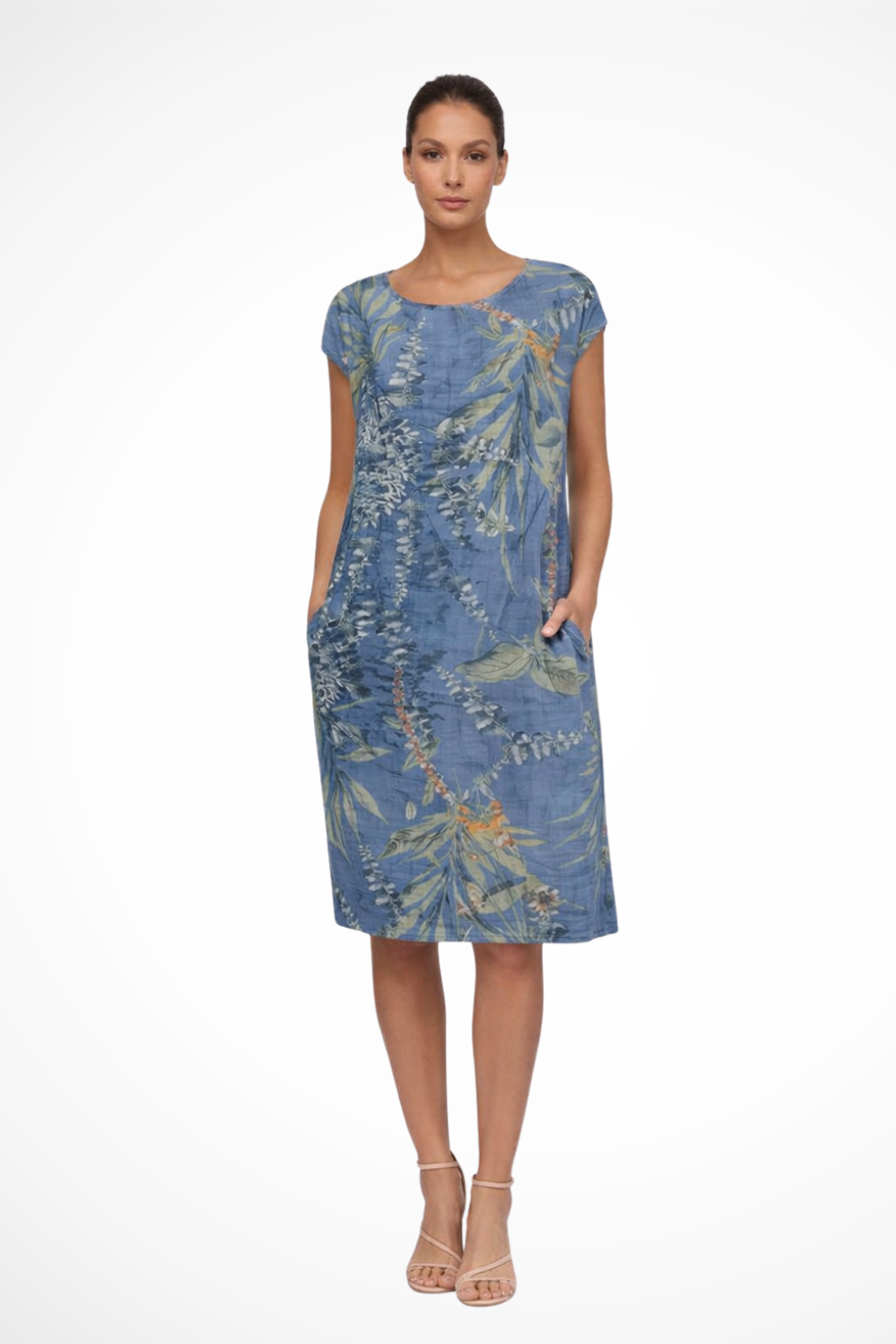 Ivy – Vestido Casual de Verano con Estampado Botánico