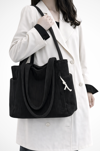 Cordelia – Bolso Tote de Pana para el Día a Día