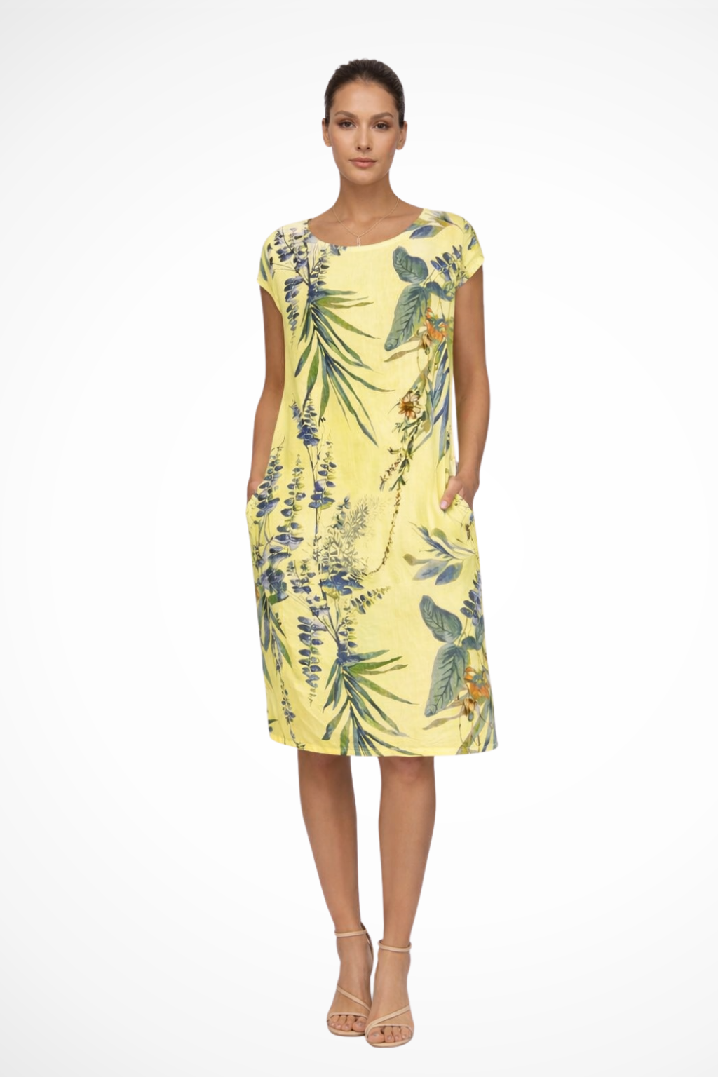 Ivy – Vestido Casual de Verano con Estampado Botánico
