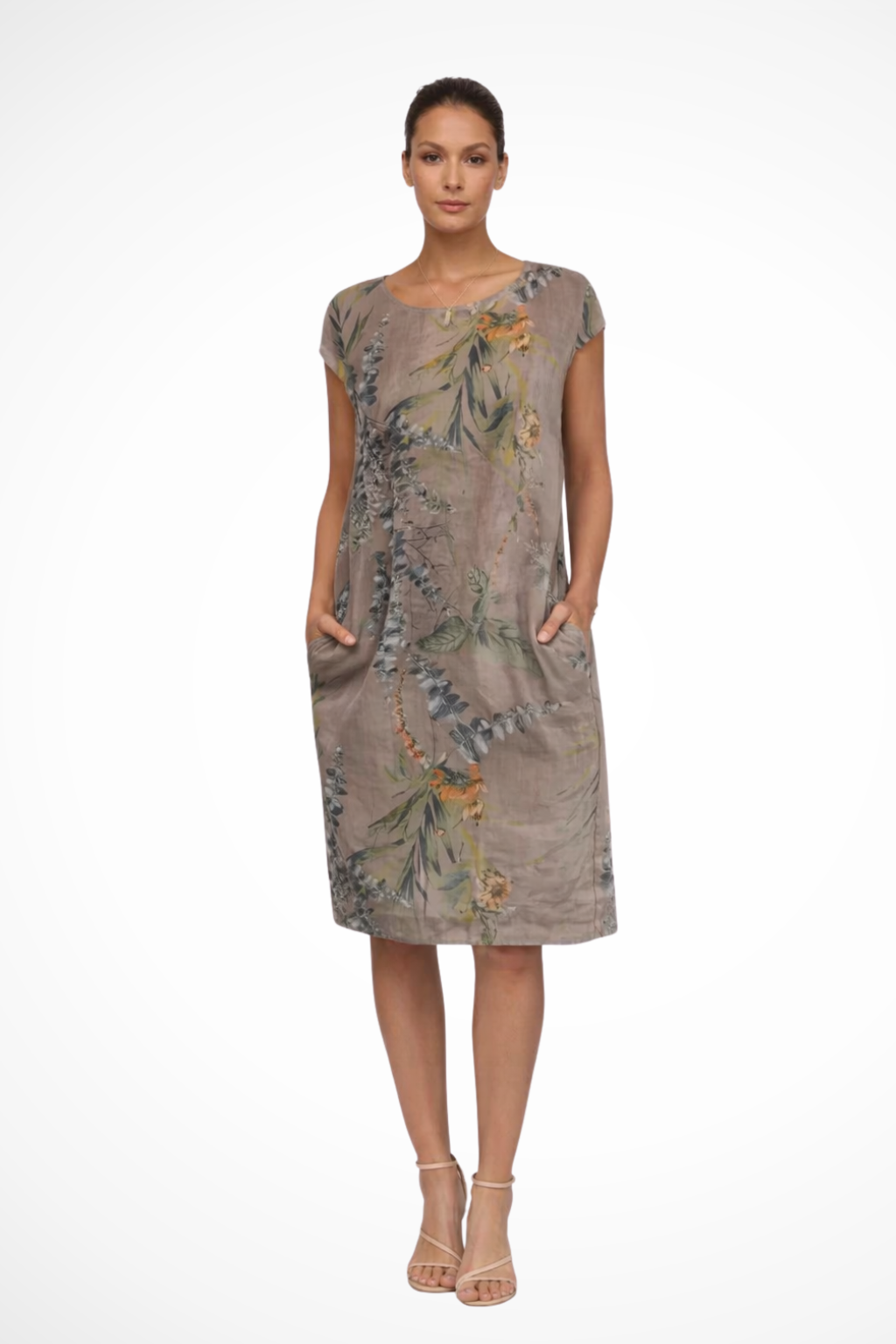 Ivy – Vestido Casual de Verano con Estampado Botánico
