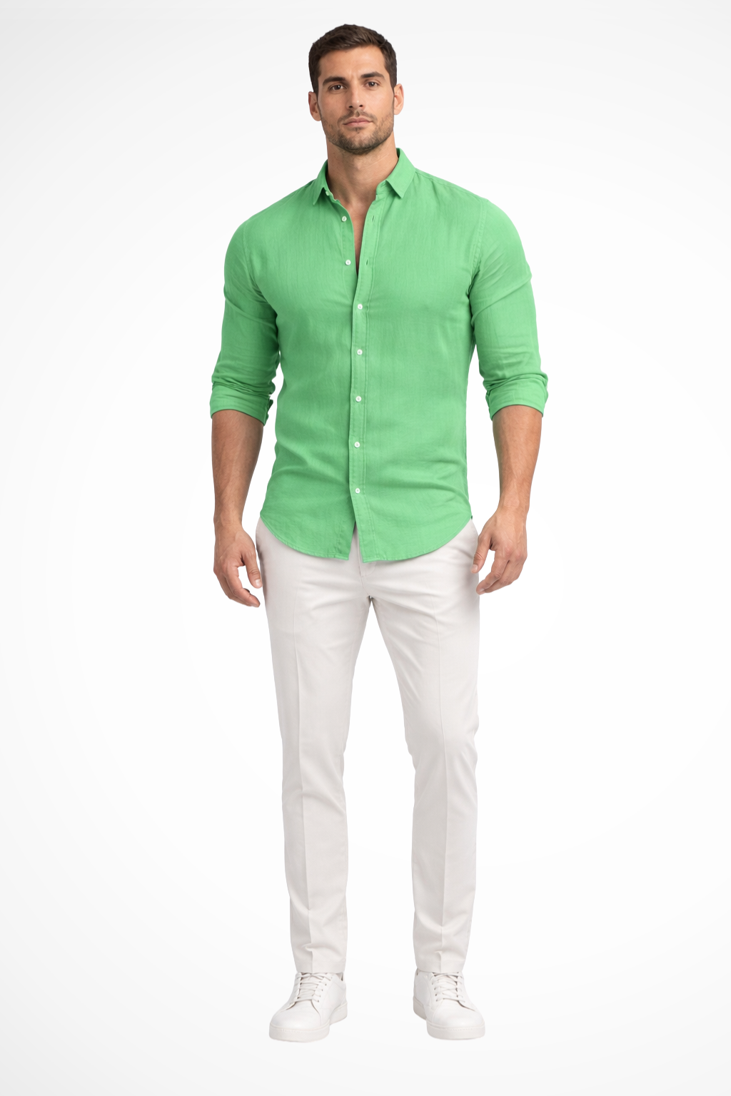 Callum – Camisa de Verano de Manga Larga Holgada para Hombre