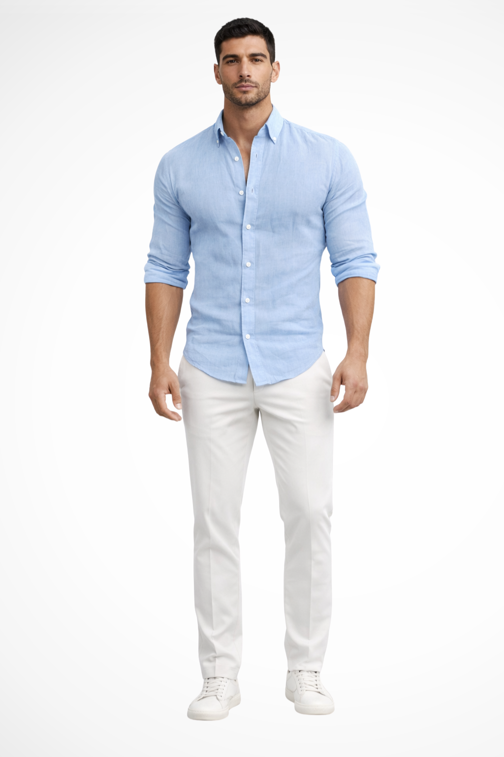 Callum – Camisa de Verano de Manga Larga Holgada para Hombre