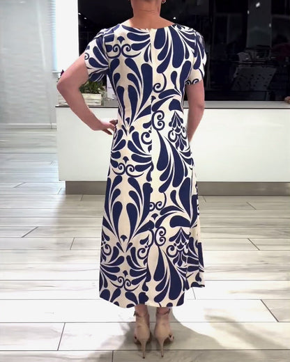 Modelo con vestido midi elegante Praga | Horizoncor México