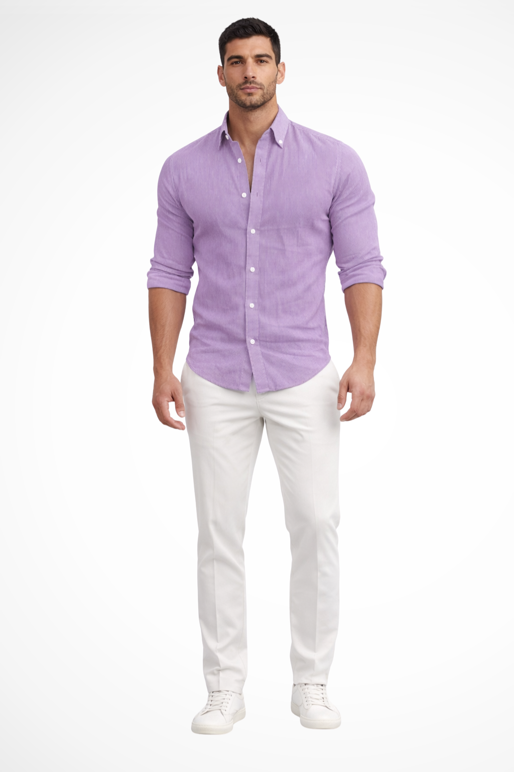 Callum – Camisa de Verano de Manga Larga Holgada para Hombre