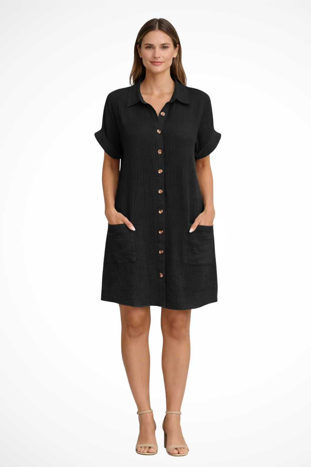 Maren – Vestido Playero de Verano con Botones