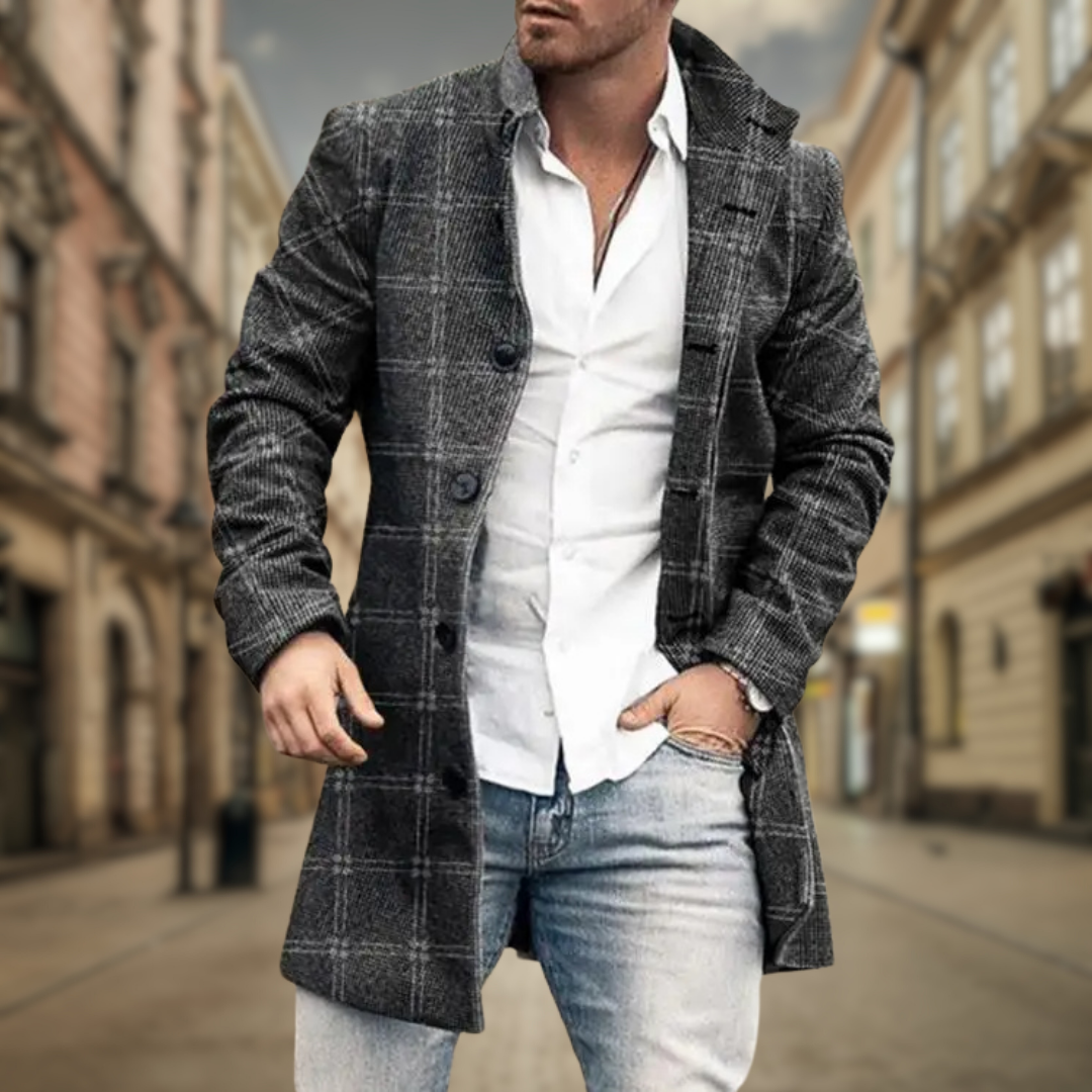 Detalle abrigo mujer Adriano – vista frontal | Horizoncor