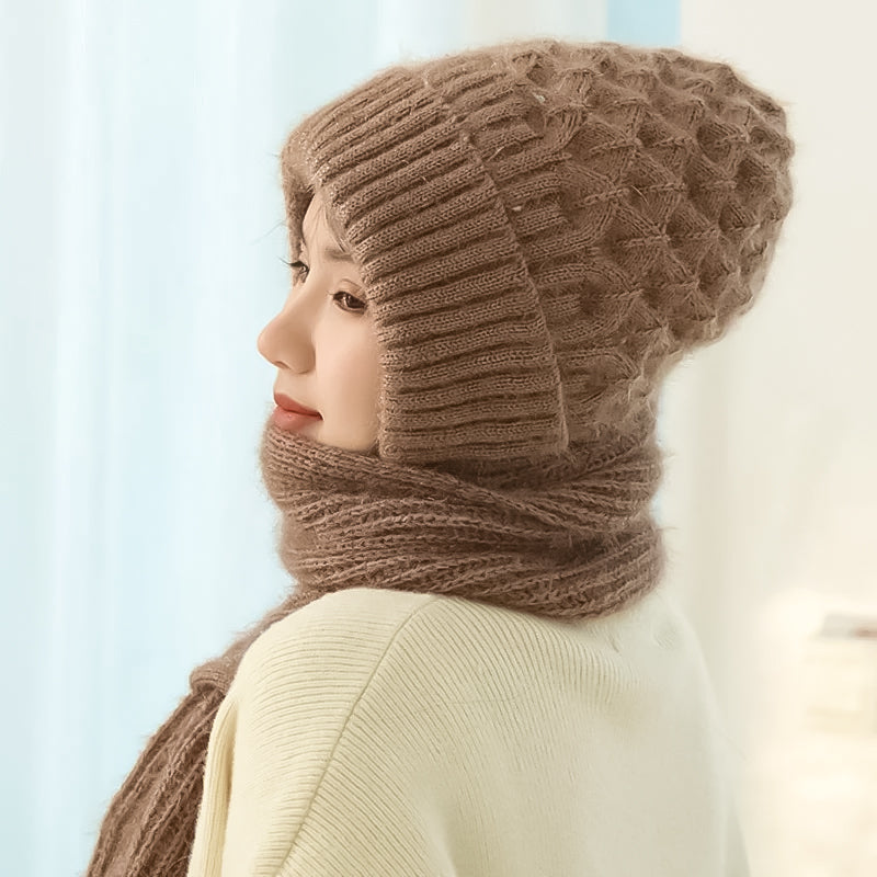Polar – Gorro y bufanda cortaviento forrados en polar