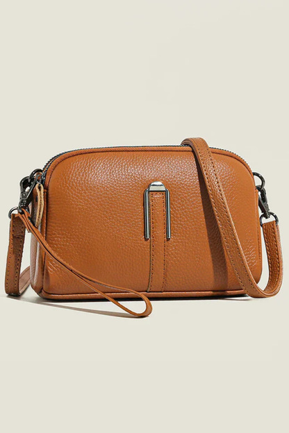 Pella – Bolso Bandolera Compacto con Doble Cremallera