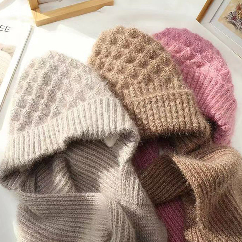 Polar – Gorro y bufanda cortaviento forrados en polar