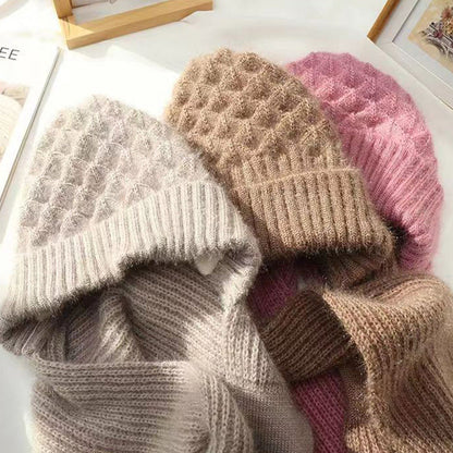 Polar – Gorro y bufanda cortaviento forrados en polar