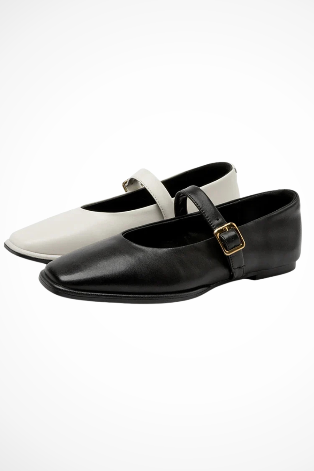 Georgiana – Bailarinas Mary Jane con Punta Cuadrada y Hebilla