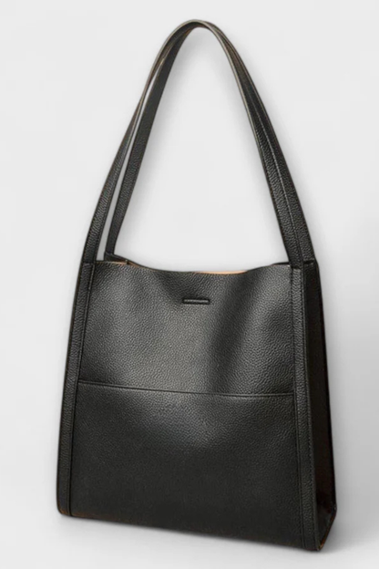 Neva – Bolso Tote Estructurado con Bolsillo Frontal Texturizado