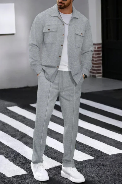 Tanner – Conjunto de Overshirt y Pantalón Recto para Hombre