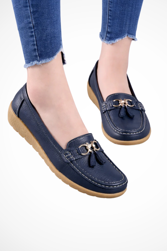 Gwendoline – Mocasines Slip-On con Detalle de Borlas
