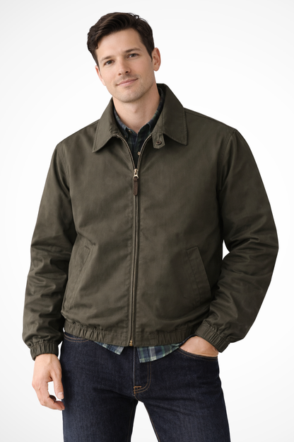 Jack – Chaqueta Harrington con Cremallera y Puños Elásticos para Hombre