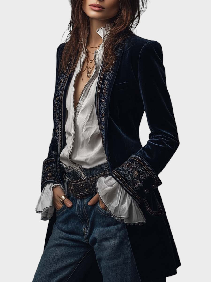 Blazer Mujer Nuria – vista lateral | Horizoncor