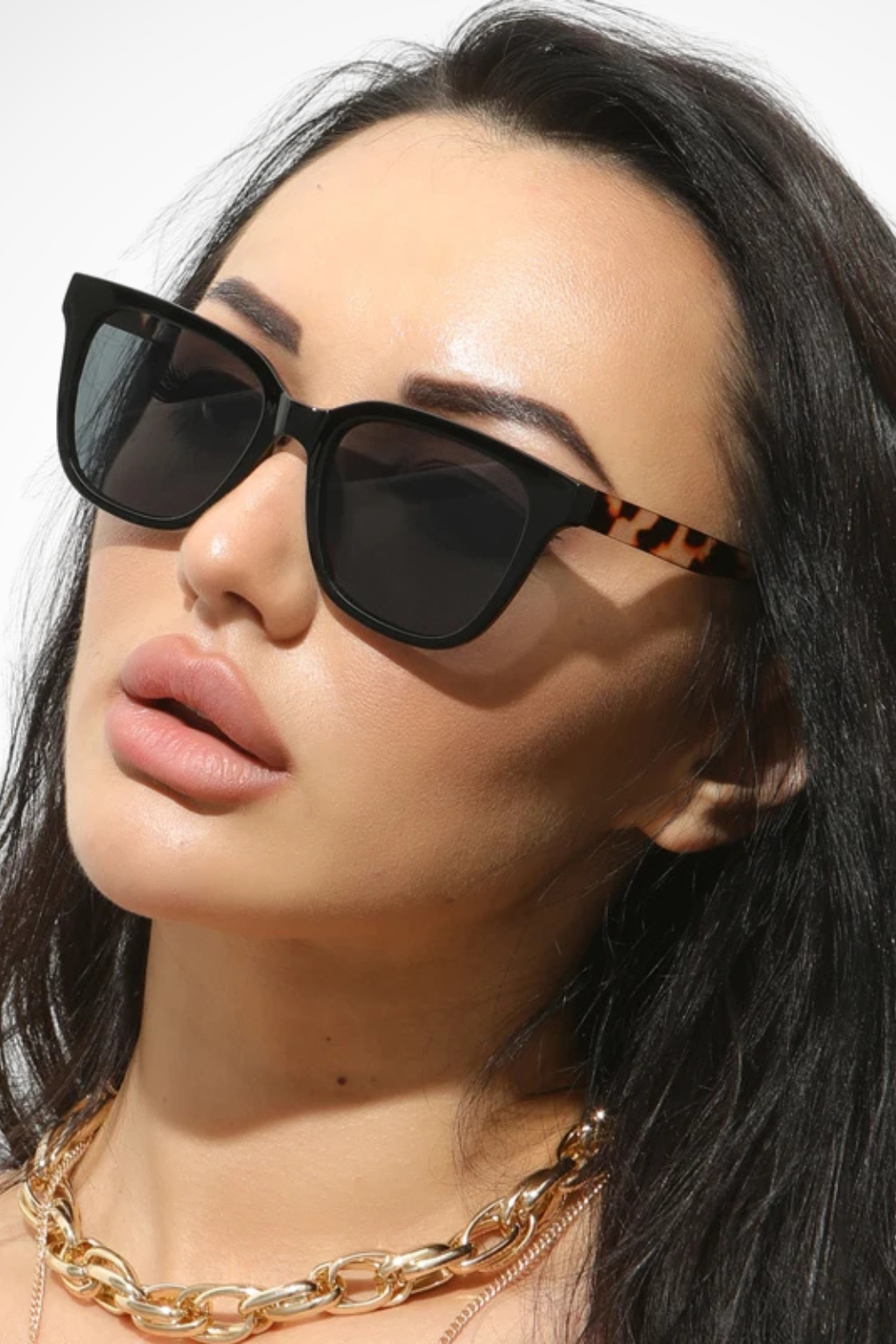 Ophelia – Gafas de Sol Oversize Cuadradas en Carey