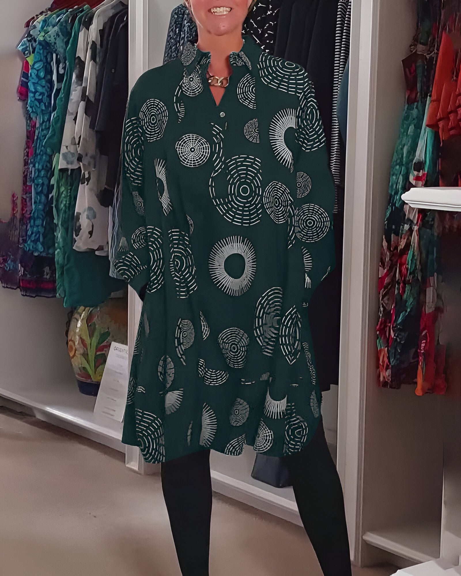 Vestido Elegante Sofia – vista lateral | Horizoncor