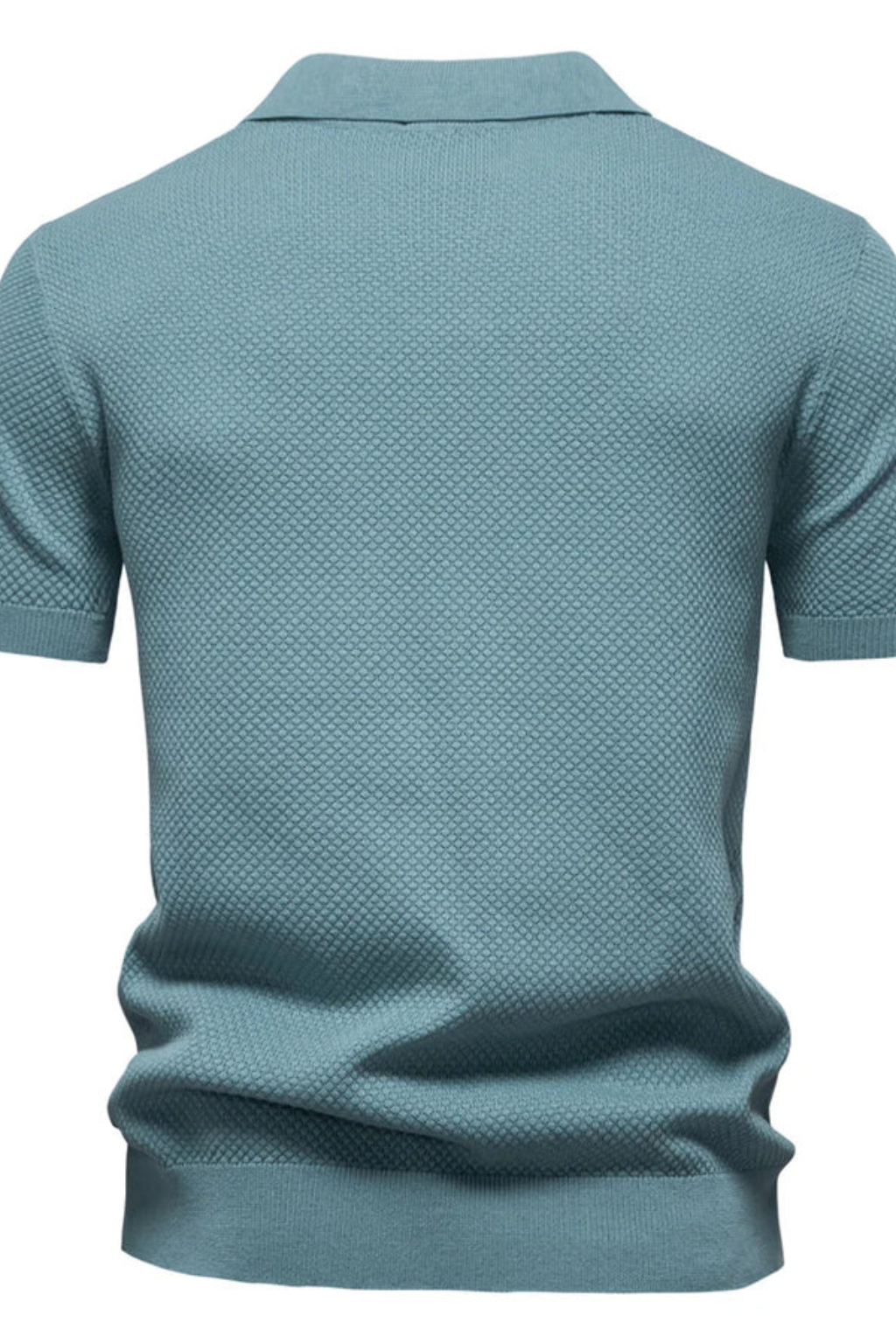 Alden – Polo de Punto Texturizado de Manga Corta para Hombre