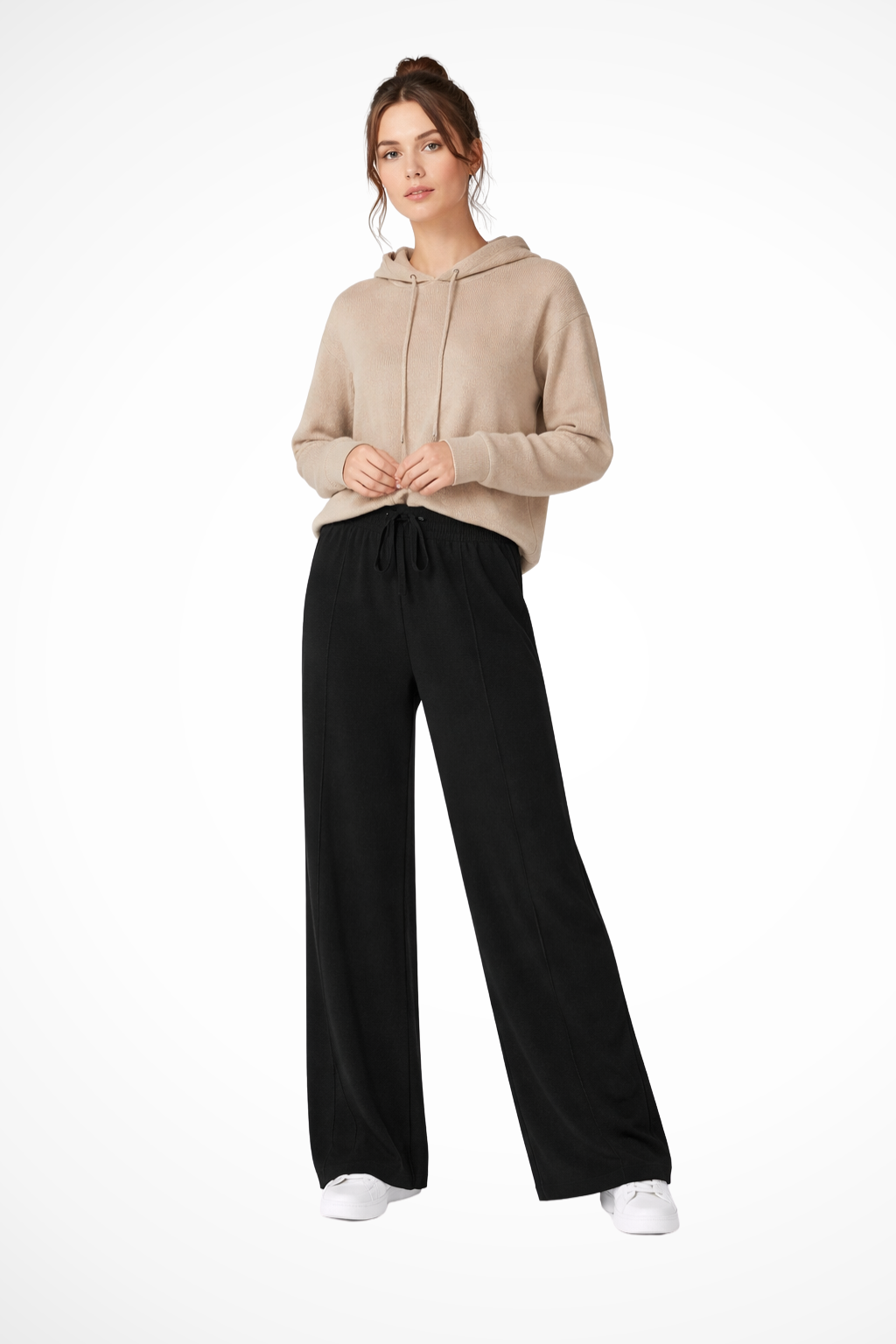 Meredith – Pantalones de Punto de Pierna Ancha