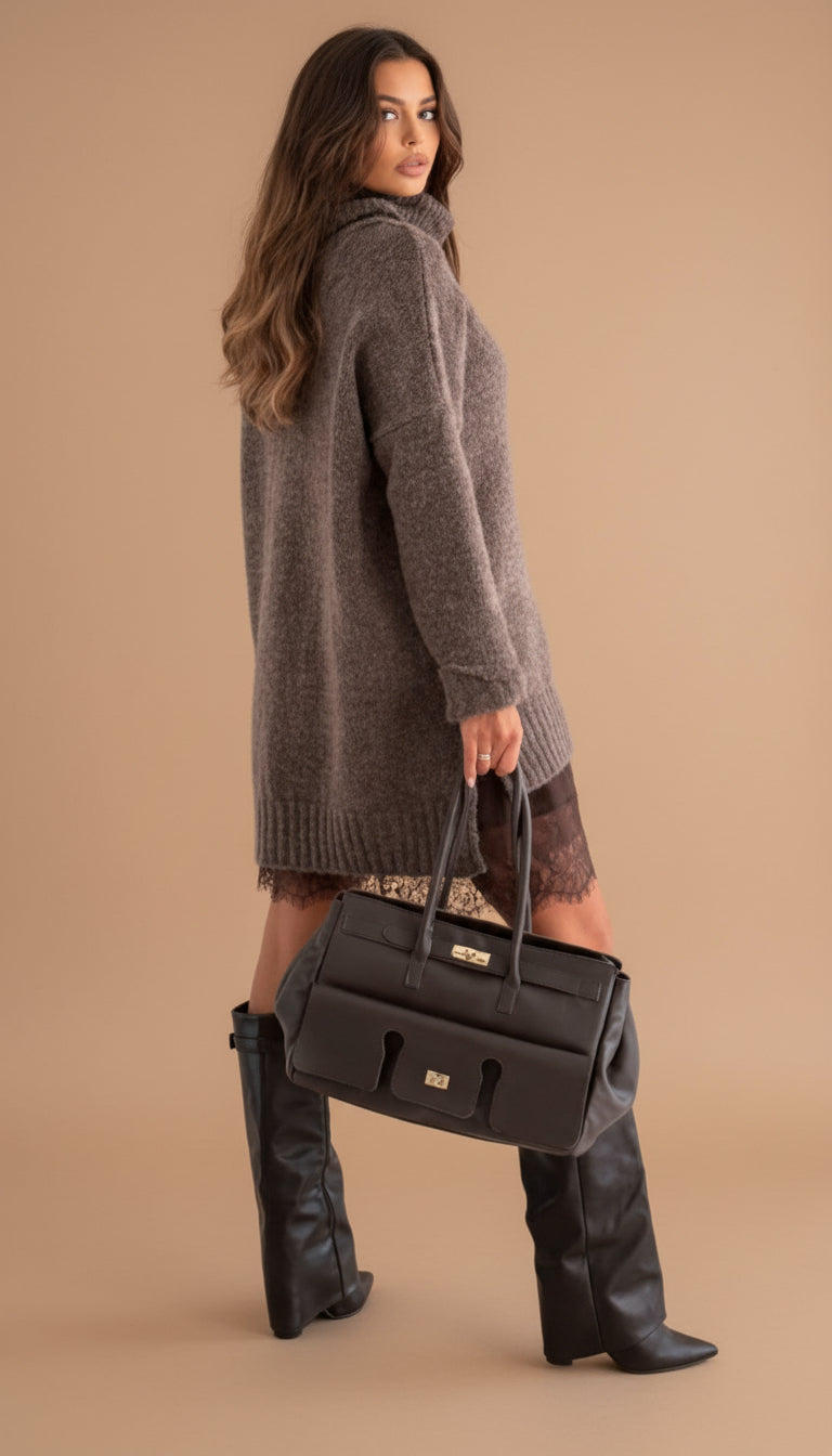 Vestido Largo Elegante Arizona – vista lateral | Horizoncor