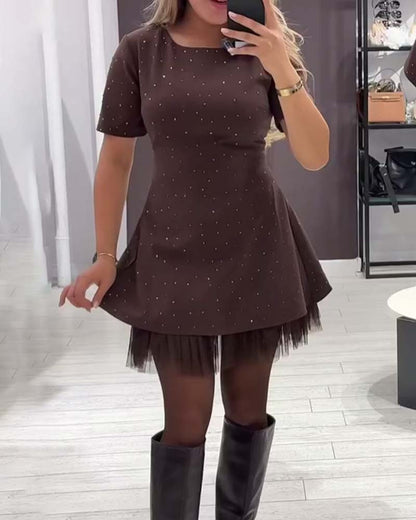 Detalle vestido de noche EleganzaViva – vista frontal | Horizoncor