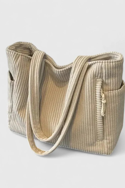 Cordelia – Bolso Tote de Pana para el Día a Día