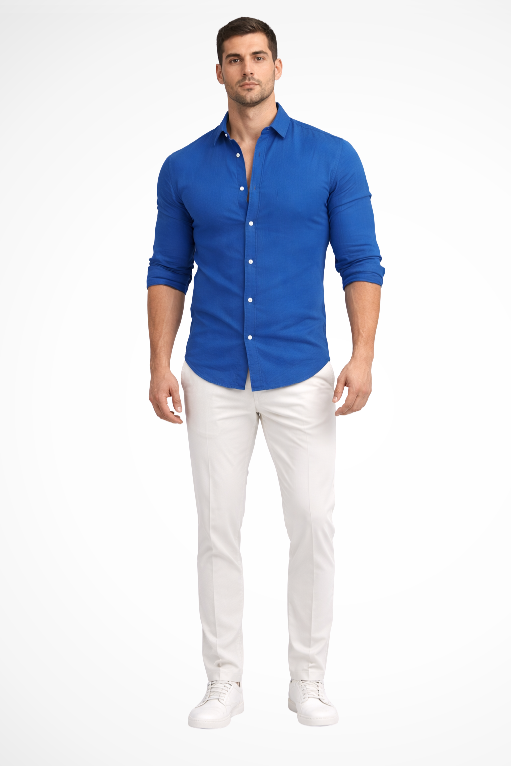 Callum – Camisa de Verano de Manga Larga Holgada para Hombre